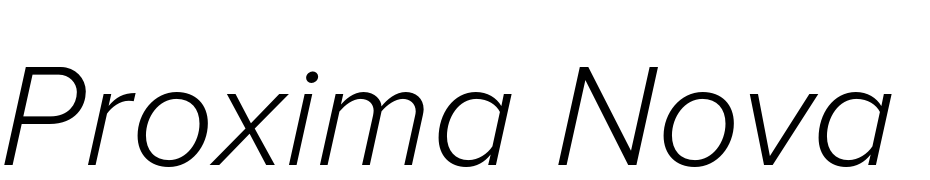 Proxima Nova Light Italic Font Download Free